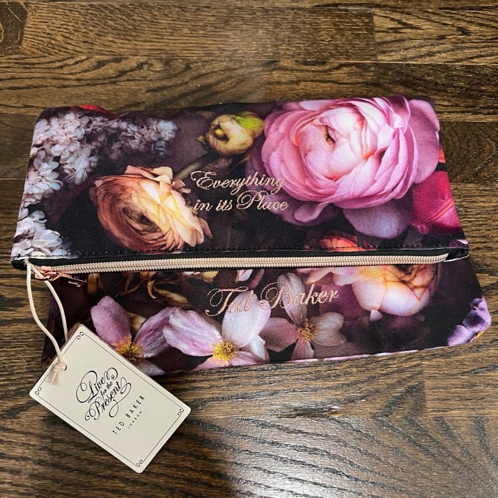 Ted Baker Travel Laundry Bags- Floral and Purple
